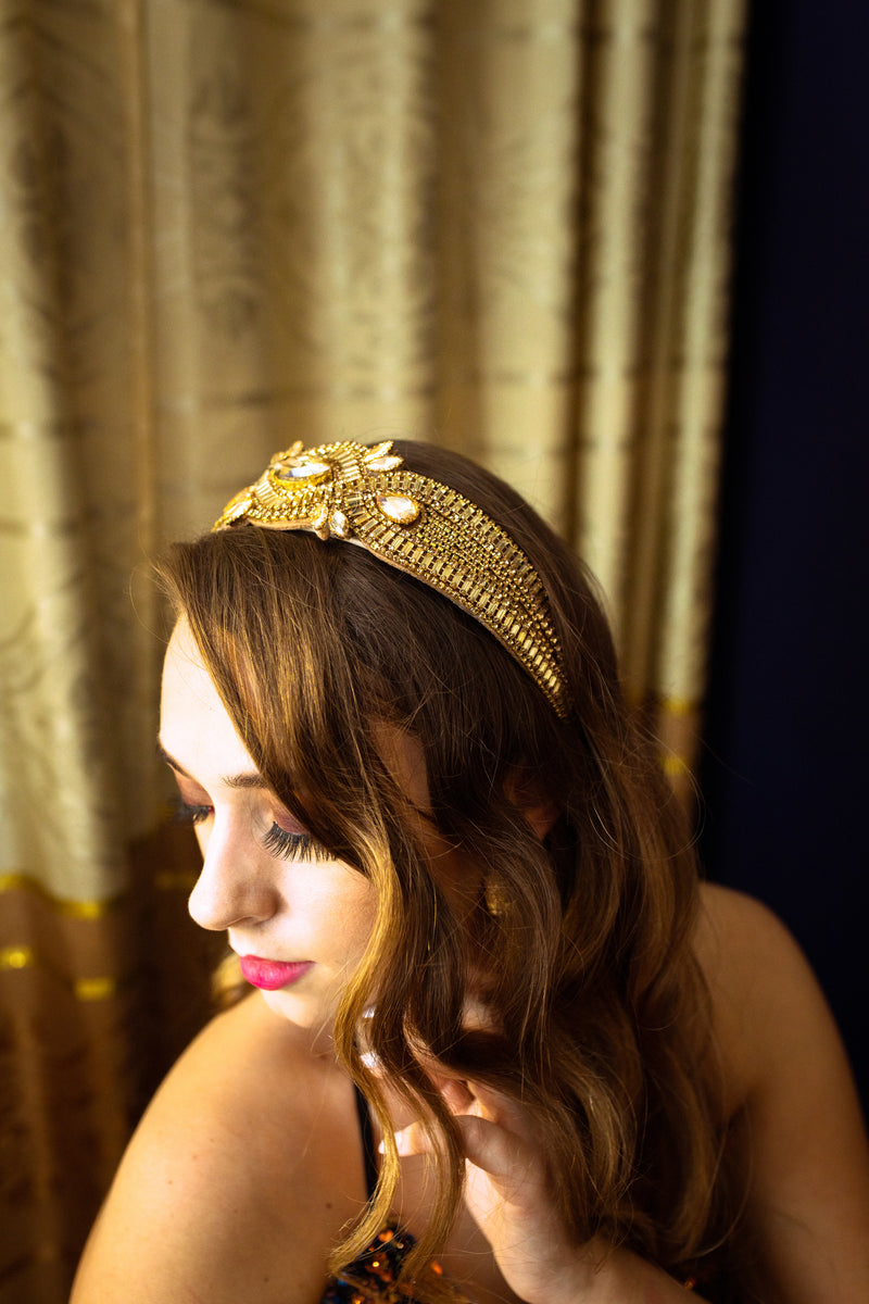 The Myrrh | Golden Brown Headband – Arnette et Yves display picture 1