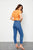 Orange Creamsicle | Cropped Blouse